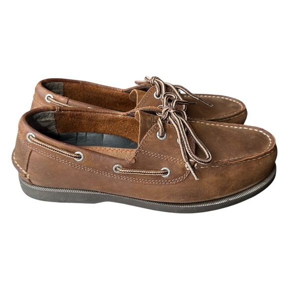 Dockers Vargas Leather Boat Shoes in Rust Brown Men’s 8.5W 90-30406 - Picture 1 of 7